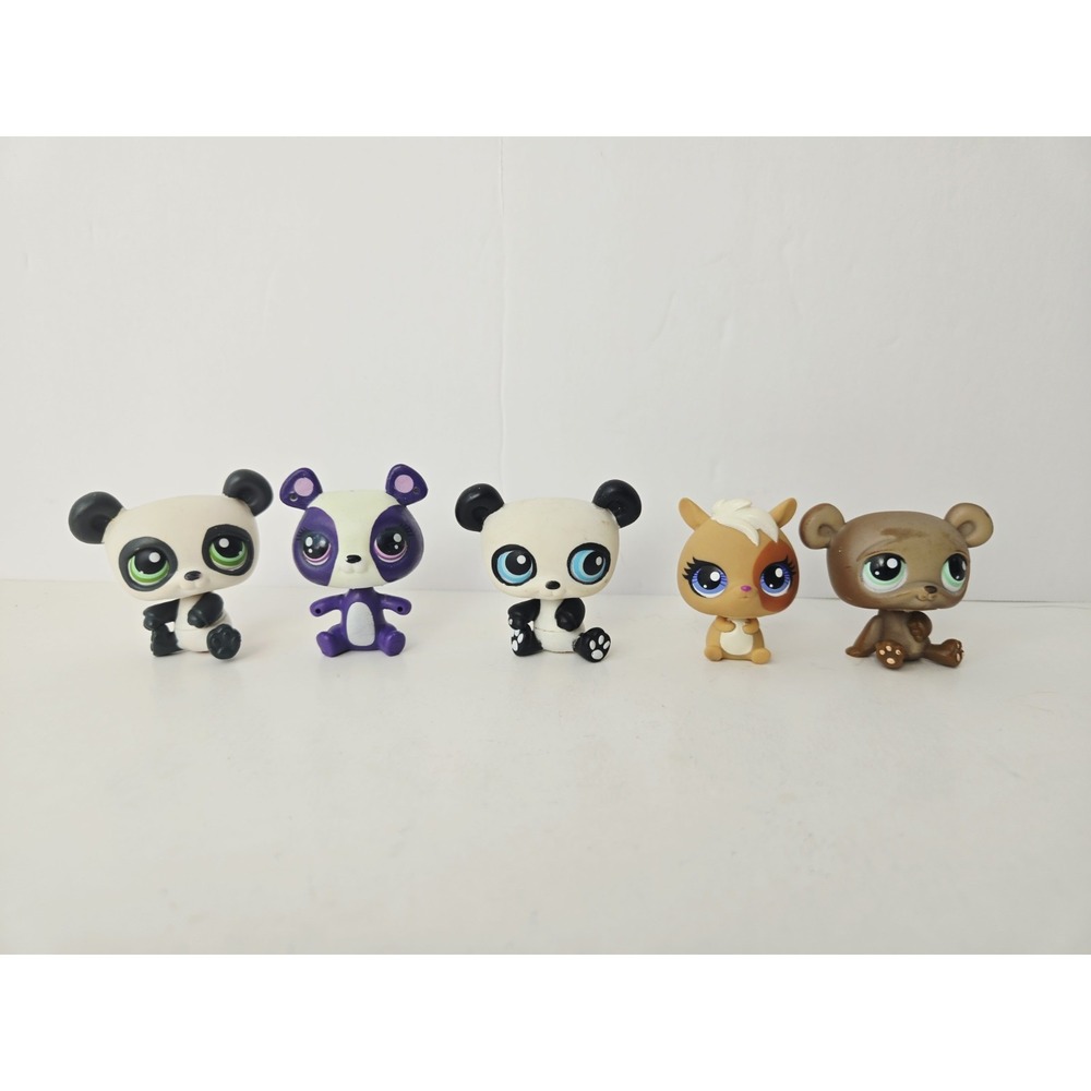 Littlest Pet Shop figure lot panda bear 3300 1001 3559 90 250
